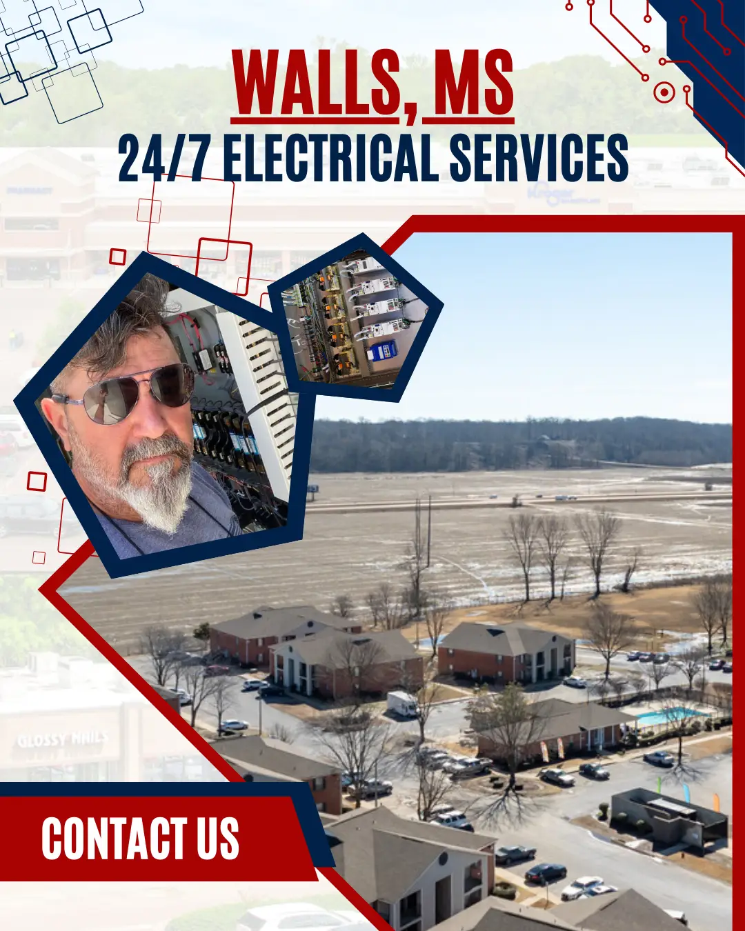 Ace Electrical Contractor delivering exceptional electrical services for homes and businesses in Walls, MS.