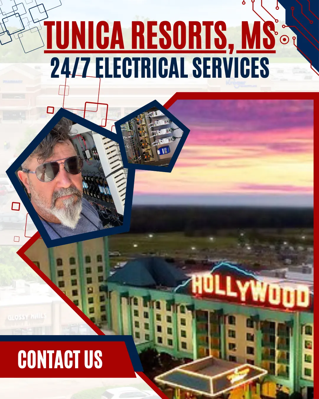 Ace Electrical Contractor delivering expert electrical service solutions with reliability in Tunica Resorts, MS.