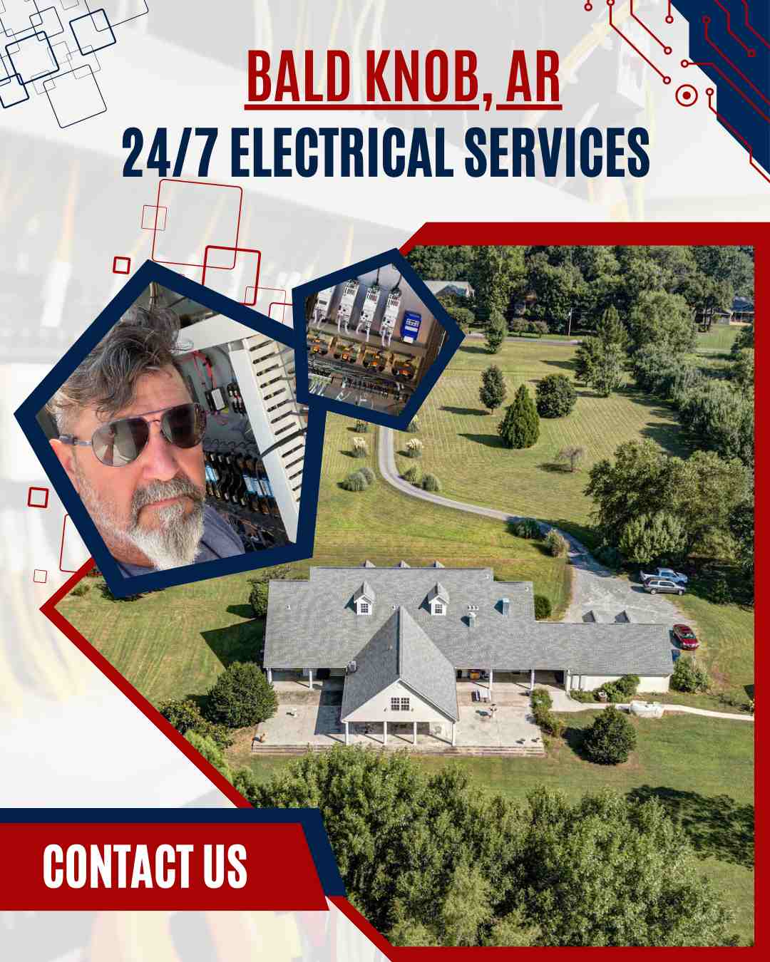 Expert electricians at Ace Electrical Contractor delivering reliable electrical service in Bald Knob, AR, for homes and businesses.