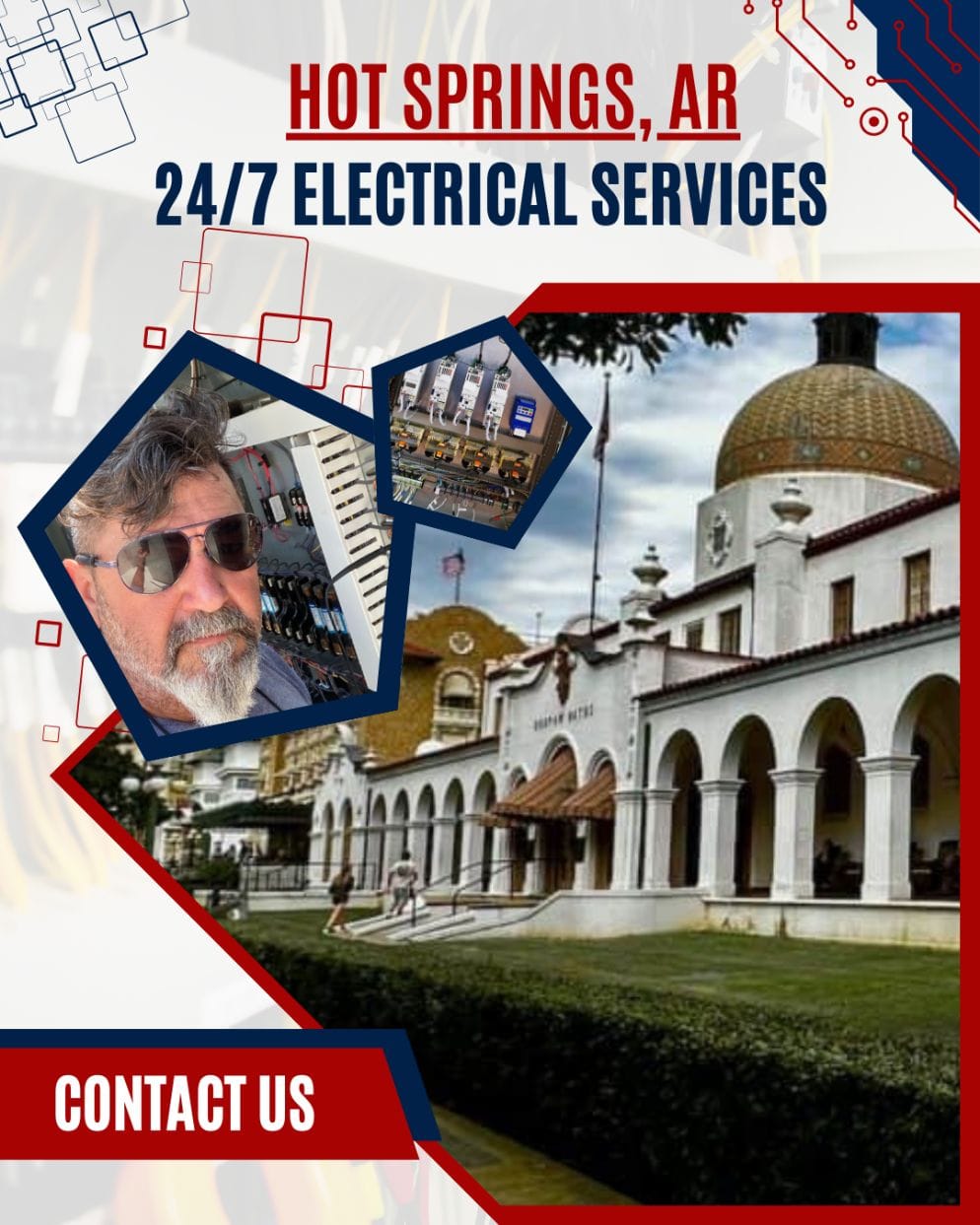 Providing top-notch electrician service and professional electrician services for homes and businesses in Hot Springs, AR.