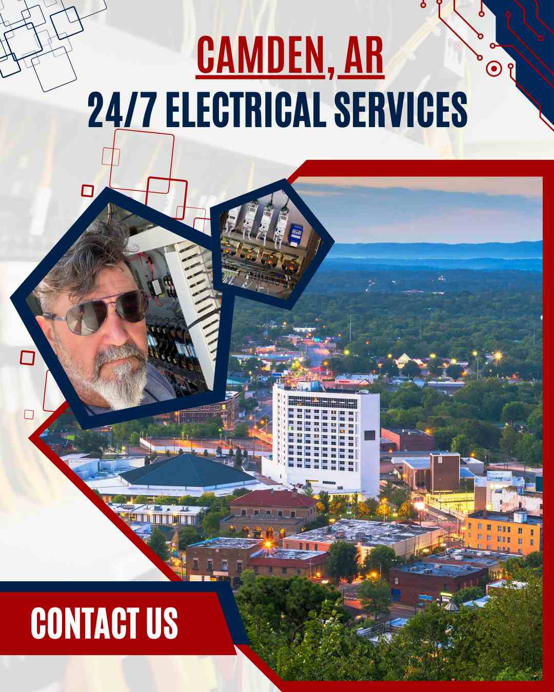 Licensed electrical contractor delivering reliable electrical service for homes and businesses in Camden, AR.