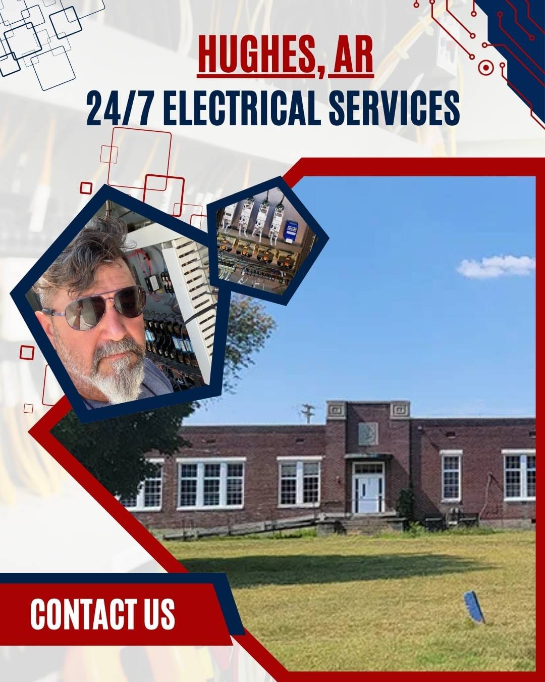 Licensed electrical contractors by Ace Electric in Hughes, AR, offering expert residential and commercial solutions.