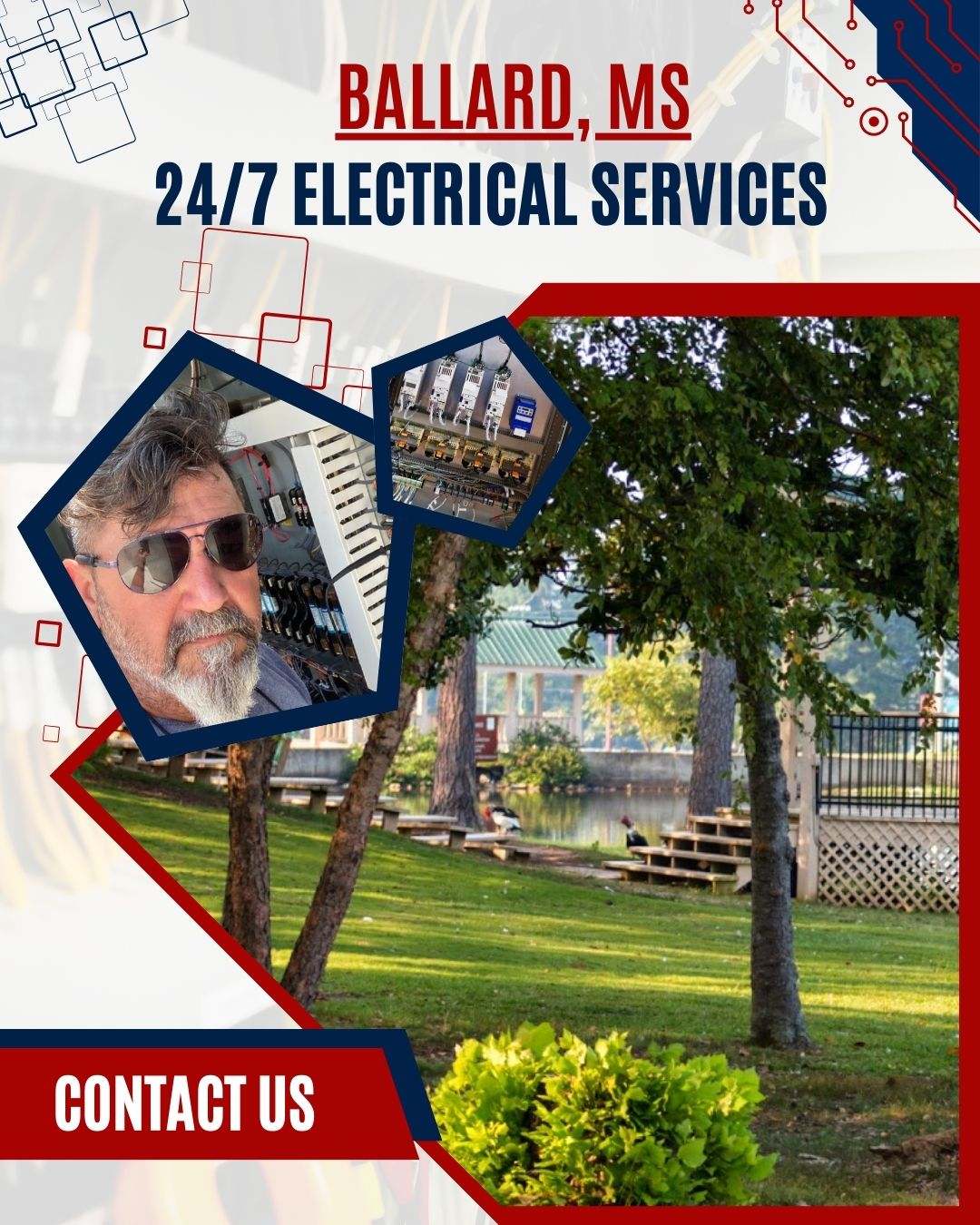 Skilled electricians from Ace Electric in Ballard, MS, offering reliable services, including repairs, installations, and maintenance.