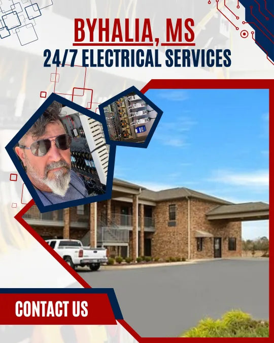 Reliable electrician services delivering safe and efficient electrical solutions by Ace Electrical Contractor in Byhalia, MS.
