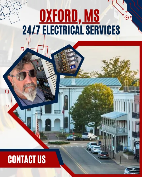 Oxford, MS's trusted choice for top-quality electrical services and experienced electrician services by Ace Electrical Contractor.