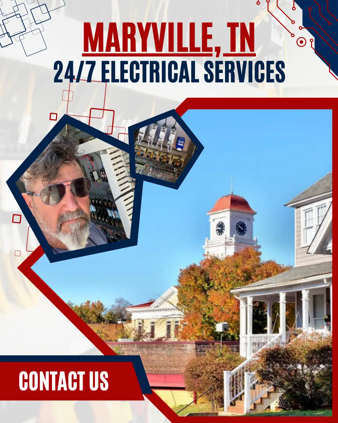 Trusted electricians by Ace Electric serve Frayser, TN and Maryville, TN with professional repairs, installations, and upgrades