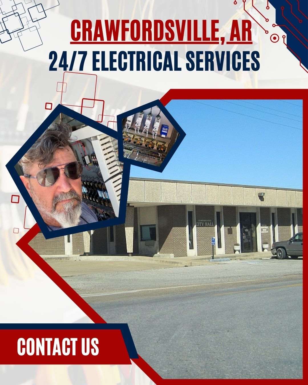 Trusted electricians from Ace Electric providing top-notch residential and commercial services in Crawfordsville, AR