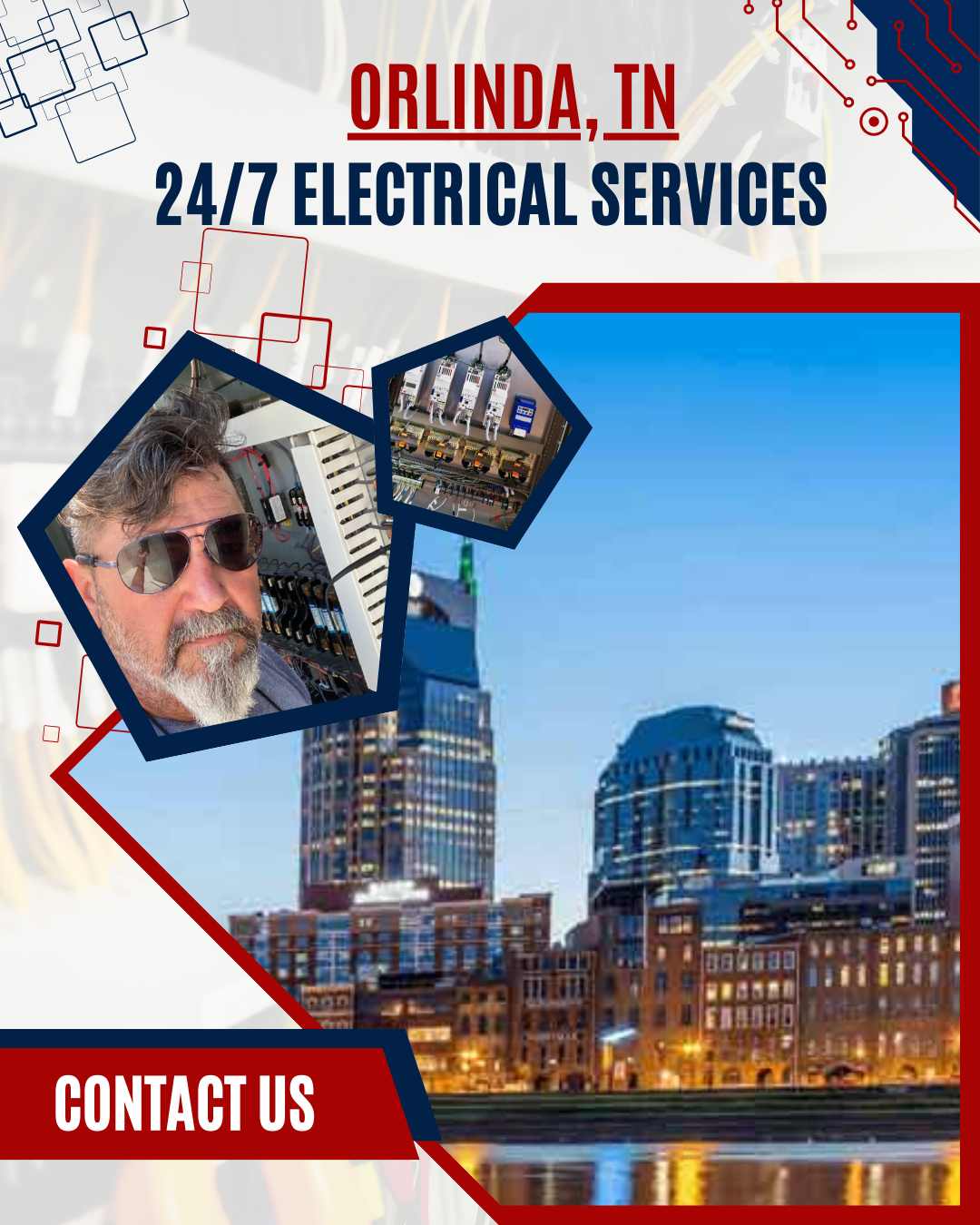 Ace Electric offering reliable electrical services in Orlinda, TN, with skilled electricians for repairs and installations.