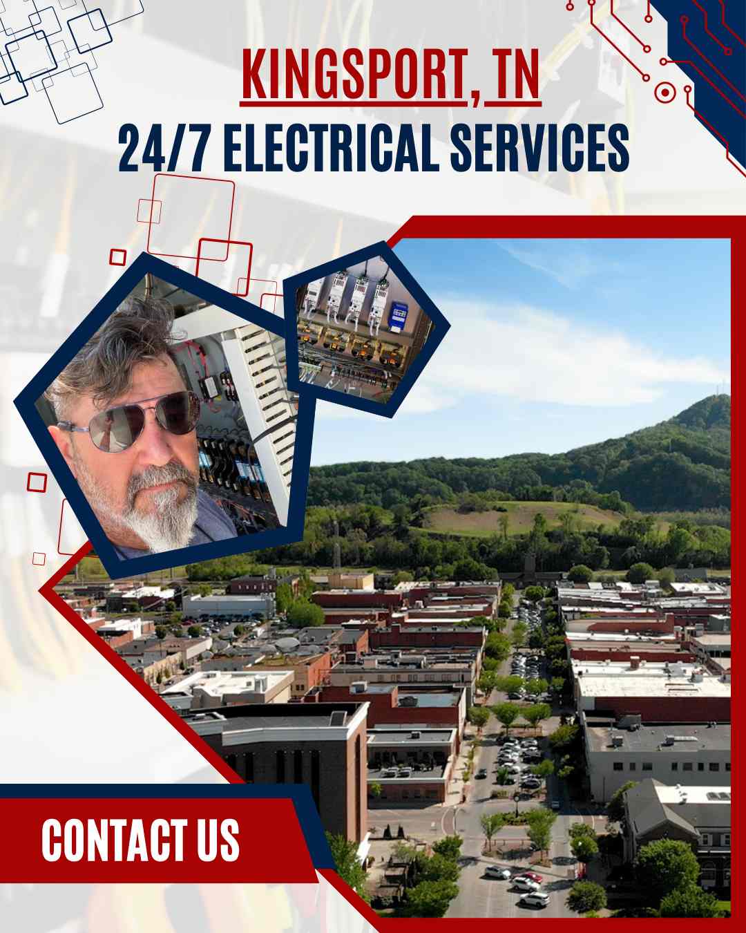 Ace Electric's skilled electricians providing top-notch electrical services for homes and businesses in Kingsport, TN.