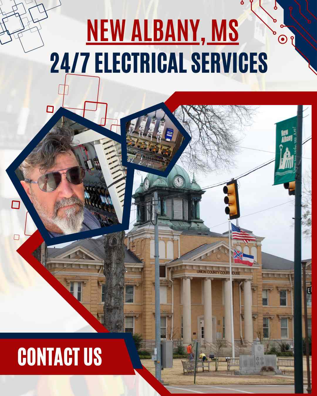 Ace Electric delivering top electrical services and skilled electricians for homes and businesses in New Albany, MS.