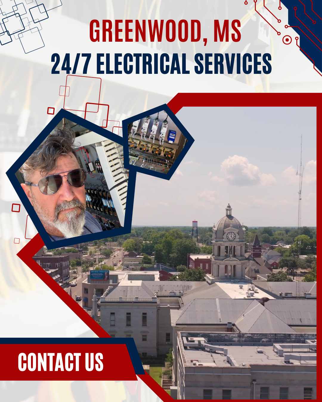 Ace Electric licensed electricians providing expert electrical services for homes and businesses in Greenwood, MS.