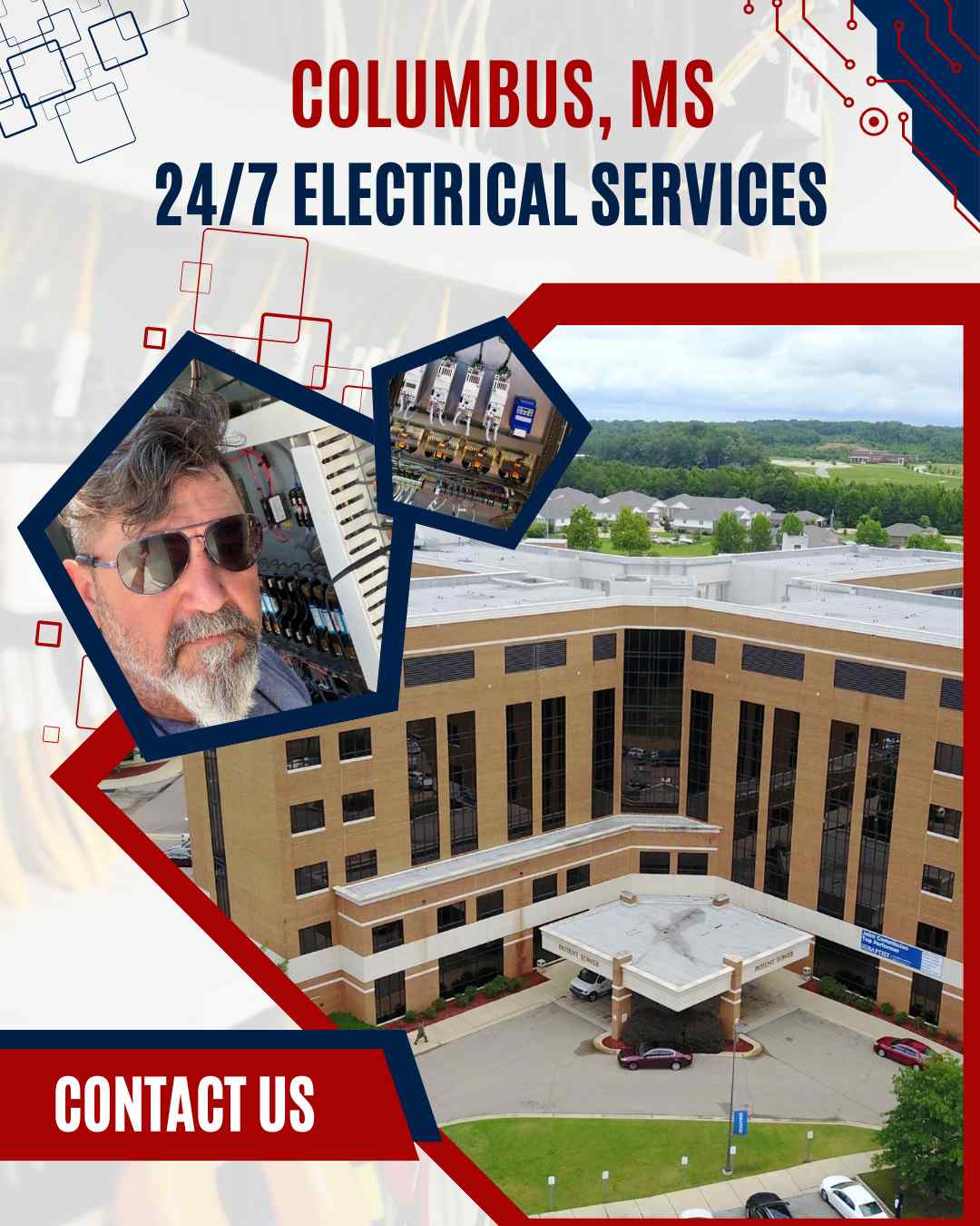 Ace Electric’s skilled electricians delivering reliable electrical services for homes and businesses in Columbus, MS.