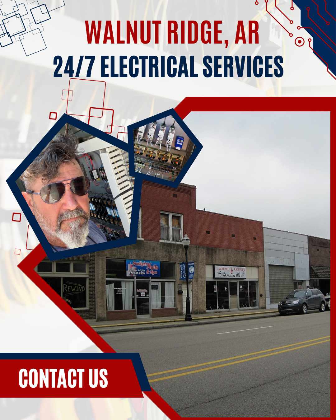 Trusted Ace Electric team delivering top-notch electrical services and solutions for homes and businesses in Walnut Ridge, AR.